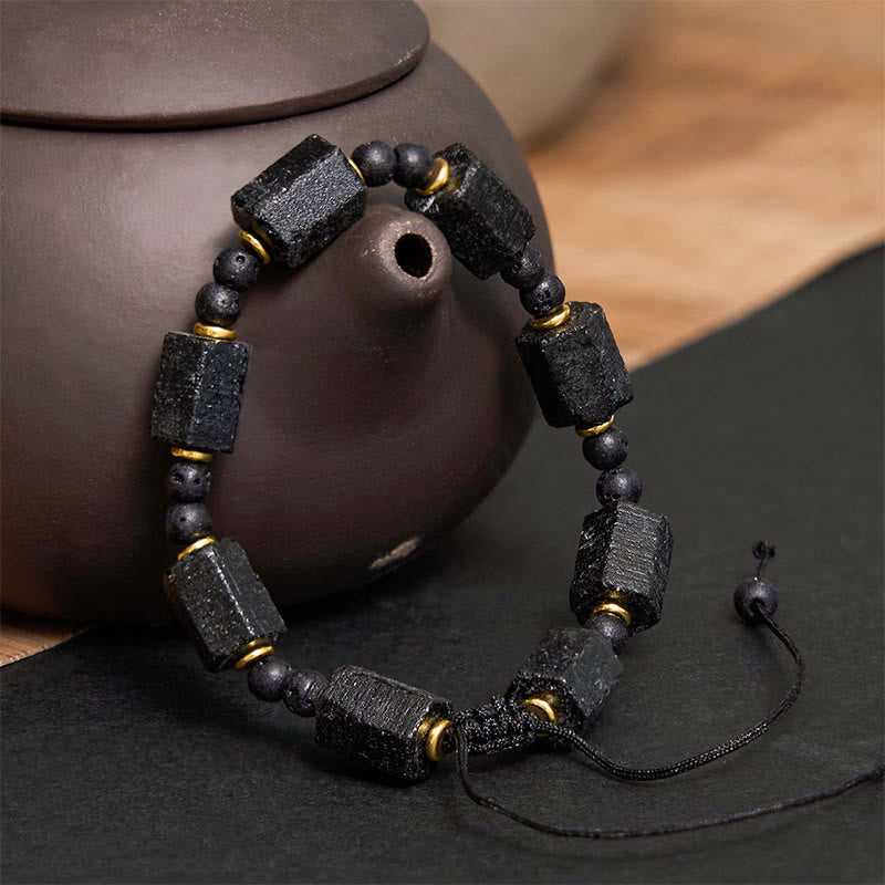 Braccialetto Buddha Stones Tormalina Nera Love