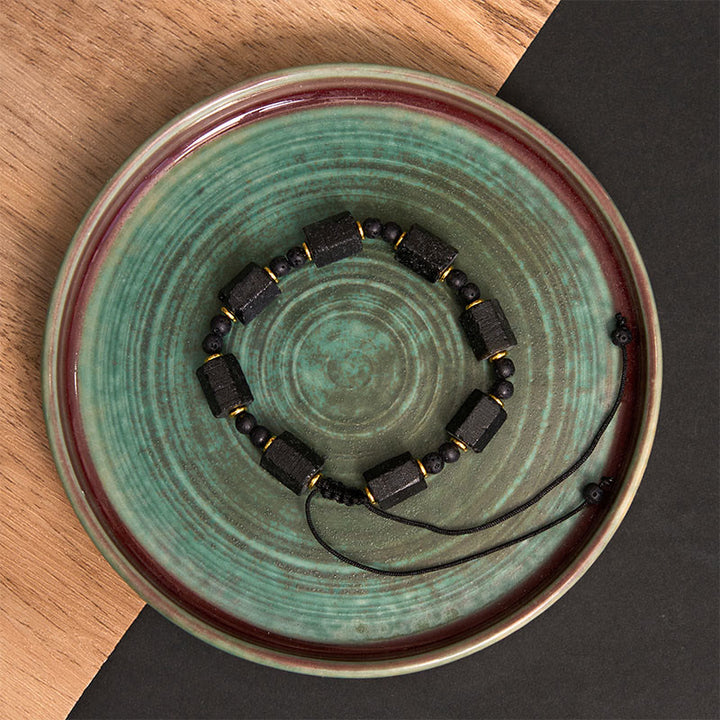 Braccialetto Buddha Stones Tormalina Nera Love