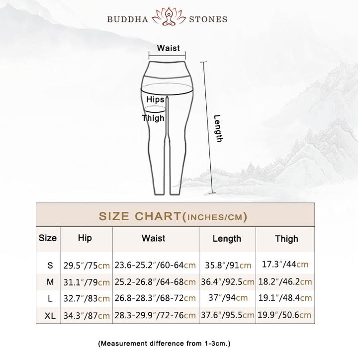 Buddha Stones Rose Peony Flower Print Design Leggings sportivi da fitness e yoga Pantaloni da yoga da donna - image 8