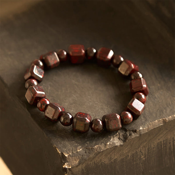 Bracciale Buddha Stones Bloodstone Strength