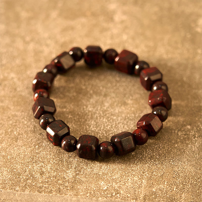 Bracciale Buddha Stones Bloodstone Strength