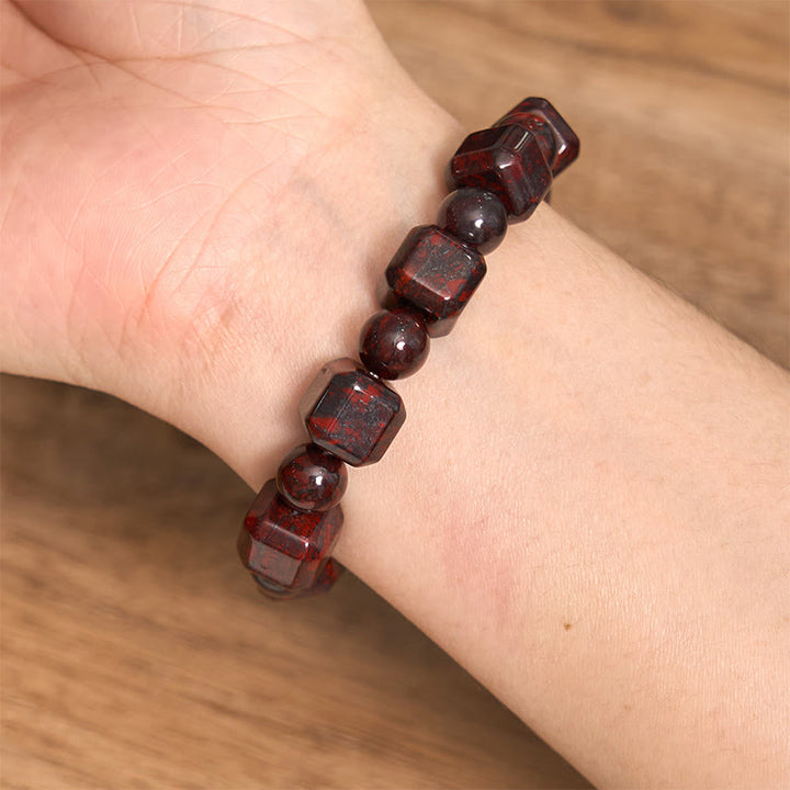 Bracciale Buddha Stones Bloodstone Strength