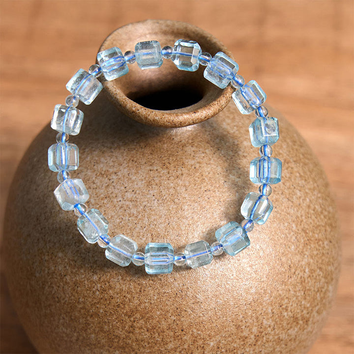 Bracciale Buddha Stones Blue Topaz Clarity