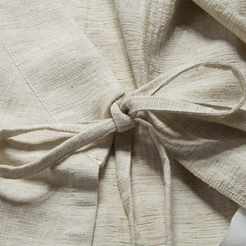 Buddha Stones Autunno Cinese Hanfu Cotone Lino Uomo Giacca Abbigliamento - image 12