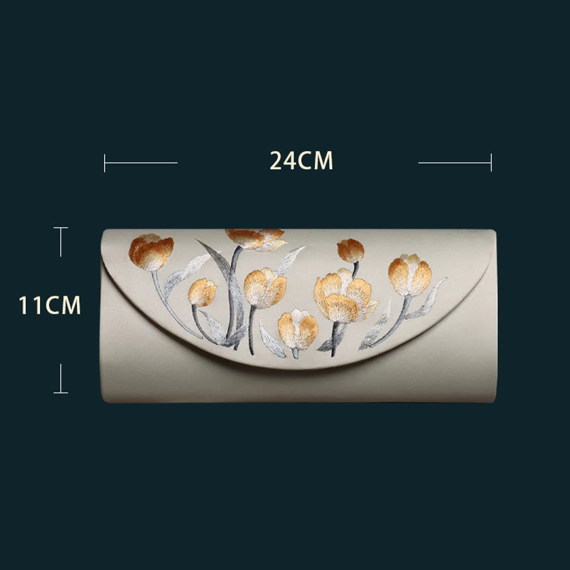 Borsa a tracolla per lo shopping da sposa con ricamo Tulipano Su , Buddha Stones