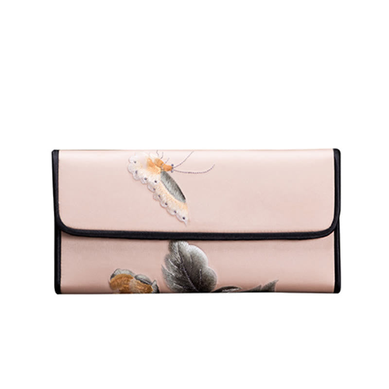 Buddha Stones Peony Flower Su Ricamo Viaggio Shopping Borsa Lunga Borsa a Mano