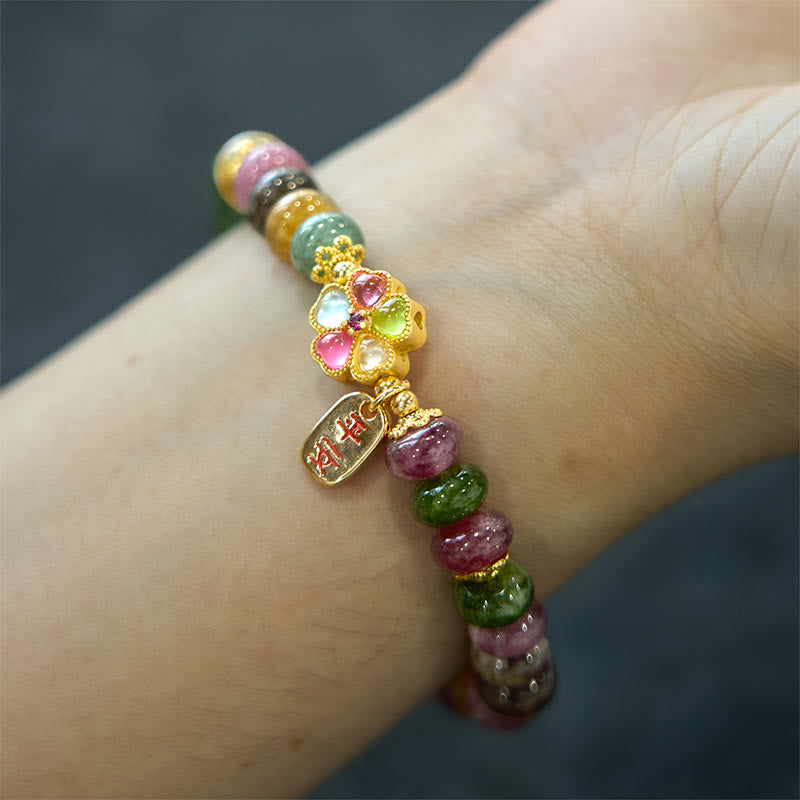 Bracciale Buddha Stones Tormalina Giada Safe And Well Love