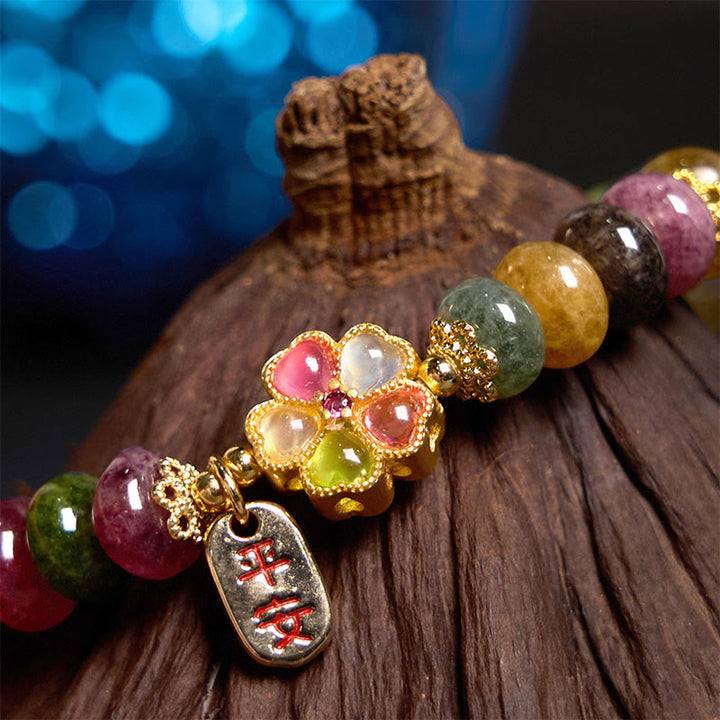 Bracciale Buddha Stones Tormalina Giada Safe And Well Love