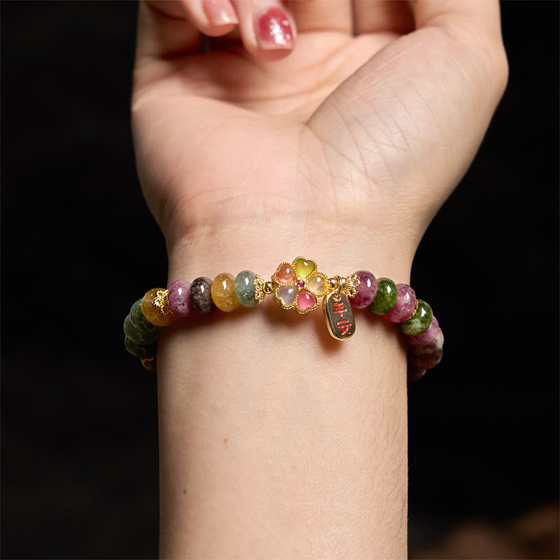 Bracciale Buddha Stones Tormalina Giada Safe And Well Love