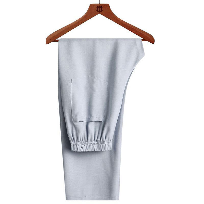 Buddha Stones 2 pezzi Tang Suit tinta unita Frog-Bottone uomo manica lunga camicia pantaloni set - image 15