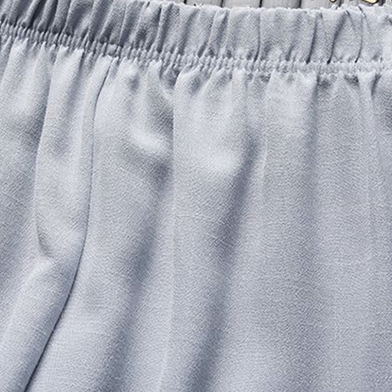 Buddha Stones 2 pezzi Tang Suit tinta unita Frog-Bottone uomo manica lunga camicia pantaloni set - image 16