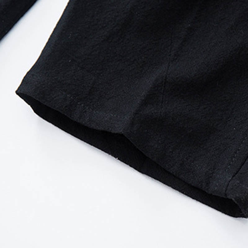 Buddha Stones 2 pezzi da uomo Tang Suit Jacquard Vine Pattern Frog-Bottone in cotone a maniche lunghe Camicia Pantaloni Set - image 13