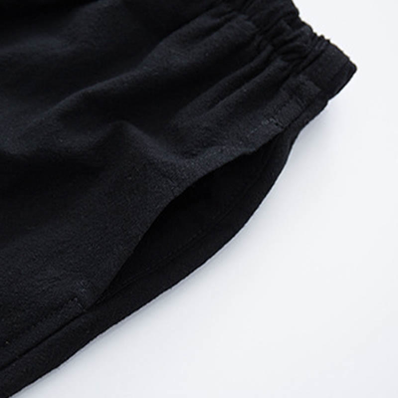 Buddha Stones 2 pezzi da uomo Tang Suit Jacquard Vine Pattern Frog-Bottone in cotone a maniche lunghe Camicia Pantaloni Set - image 12