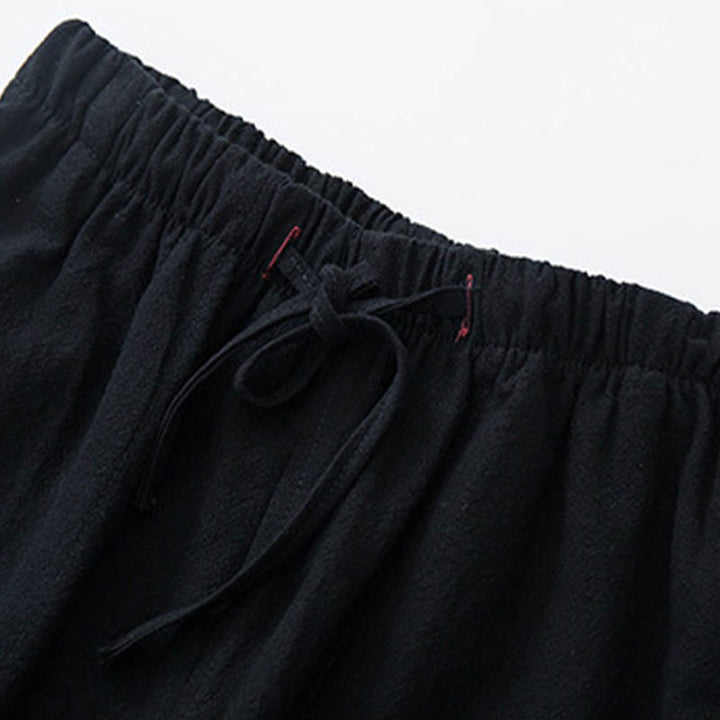 Buddha Stones 2 pezzi da uomo Tang Suit Jacquard Vine Pattern Frog-Bottone in cotone a maniche lunghe Camicia Pantaloni Set - image 11