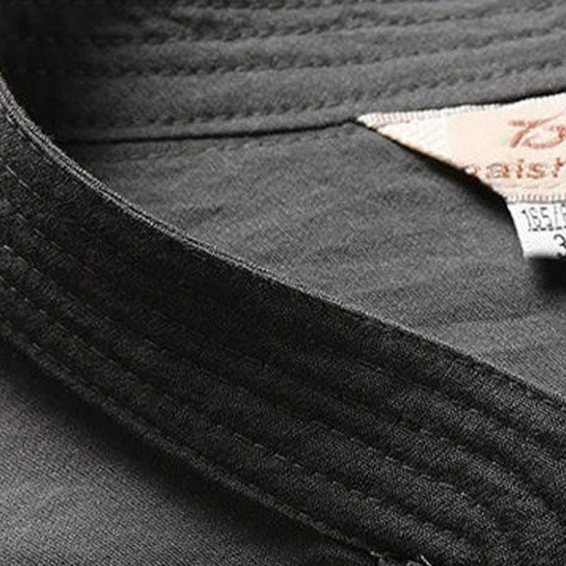 Buddha Stones 2 pezzi semplice Tang Suit uomo Frog-Bottone manica lunga camicia pantaloni set - image 6