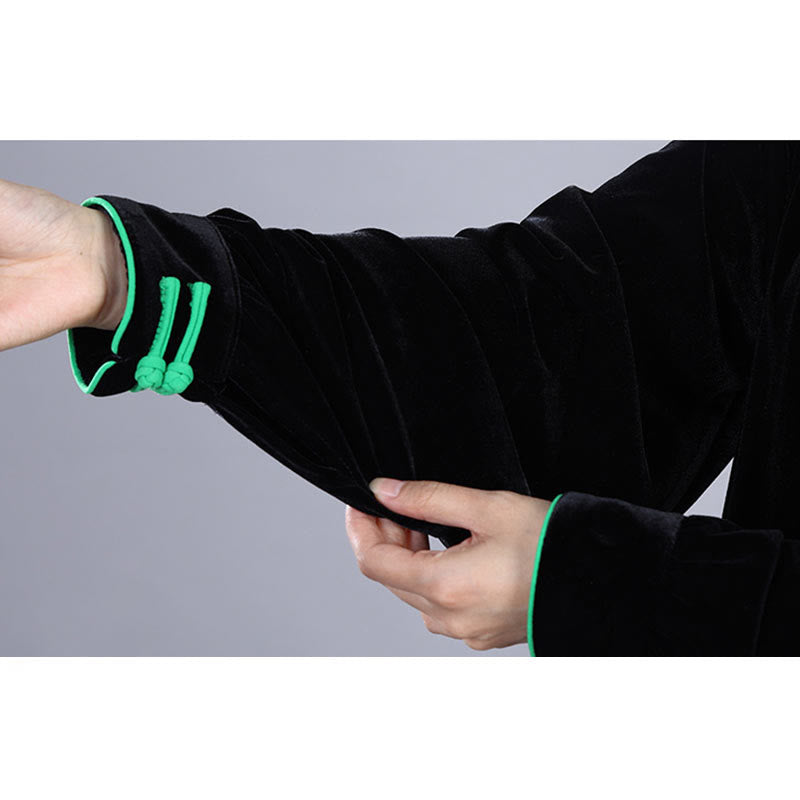 Buddha Stones 2 pezzi autunno inverno Tai Chi Meditazione Qigong Zen Pratica Unisex Velour Peluche Set di abbigliamento - image 4