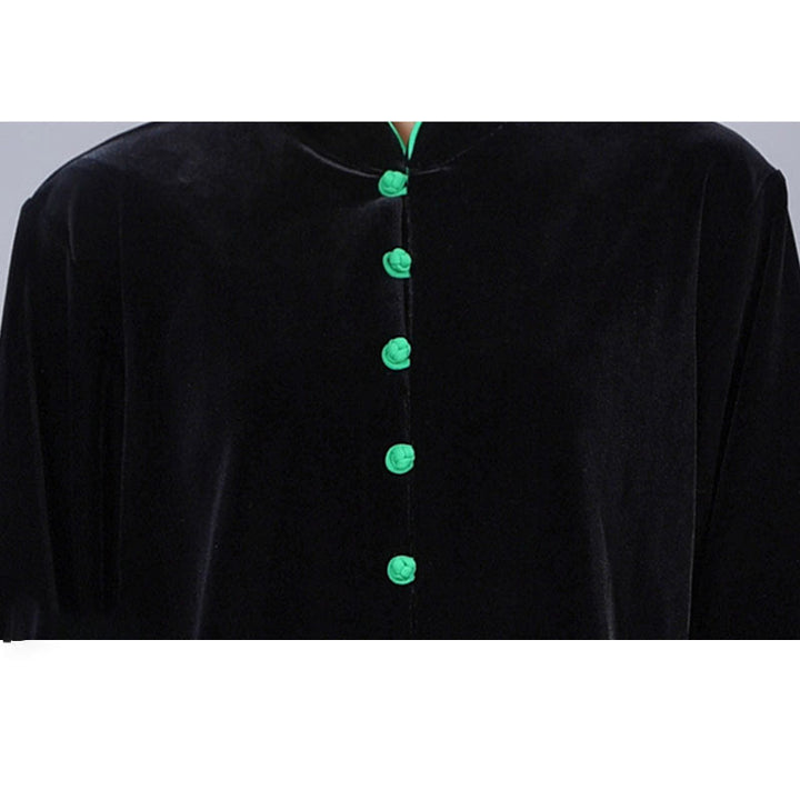 Buddha Stones 2 pezzi autunno inverno Tai Chi Meditazione Qigong Zen Pratica Unisex Velour Peluche Set di abbigliamento - image 3