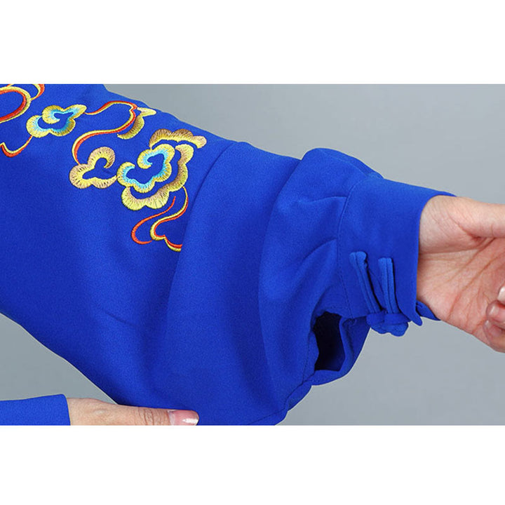 Buddha Stones 2 pezzi Autunno Colorato Auspicious Clouds Tai Chi Meditazione Qigong Zen Pratica Unisex Cotone Abbigliamento Set