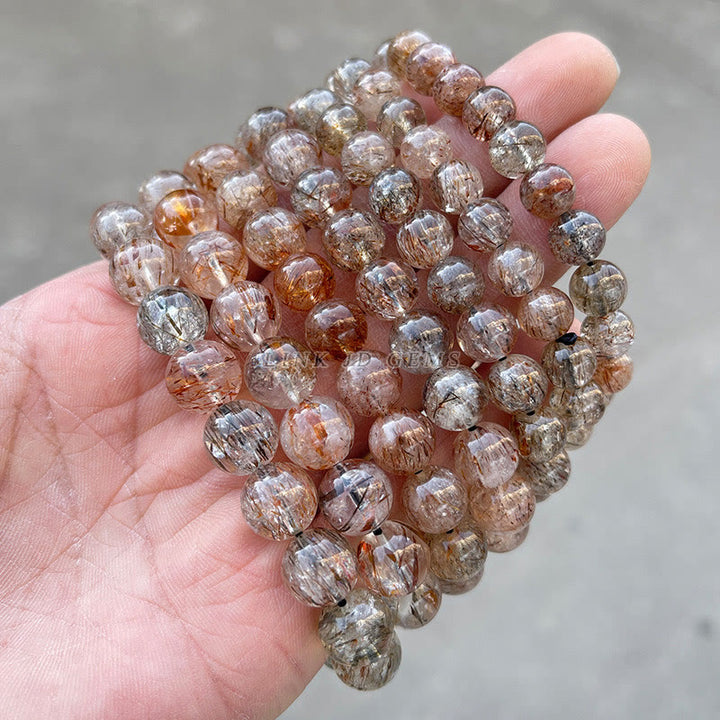 Braccialetto Buddha Stones Natural Super Seven Crystal Positive Growth