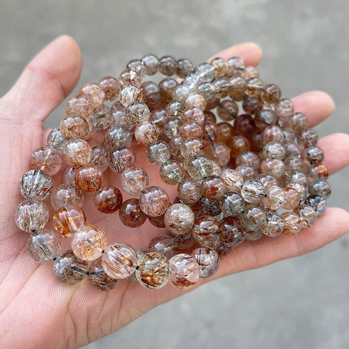 Braccialetto Buddha Stones Natural Super Seven Crystal Positive Growth