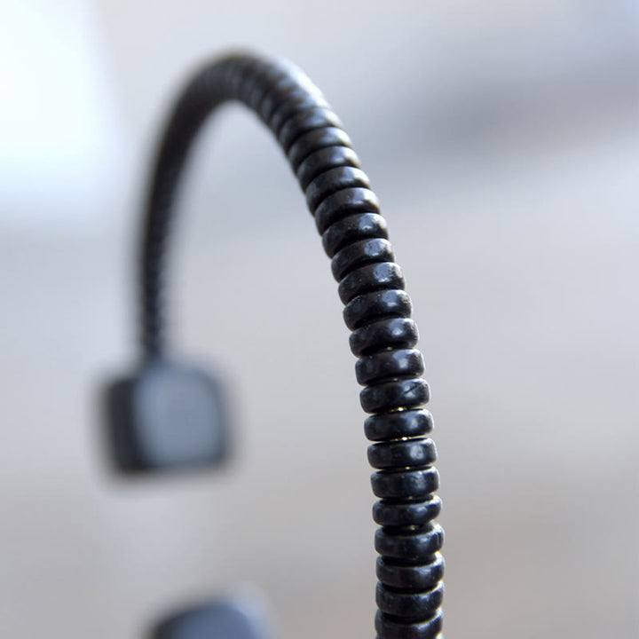 Braccialetto di equilibrio a cubo in legno di sandalo verde e legno di ebano Buddha Stones