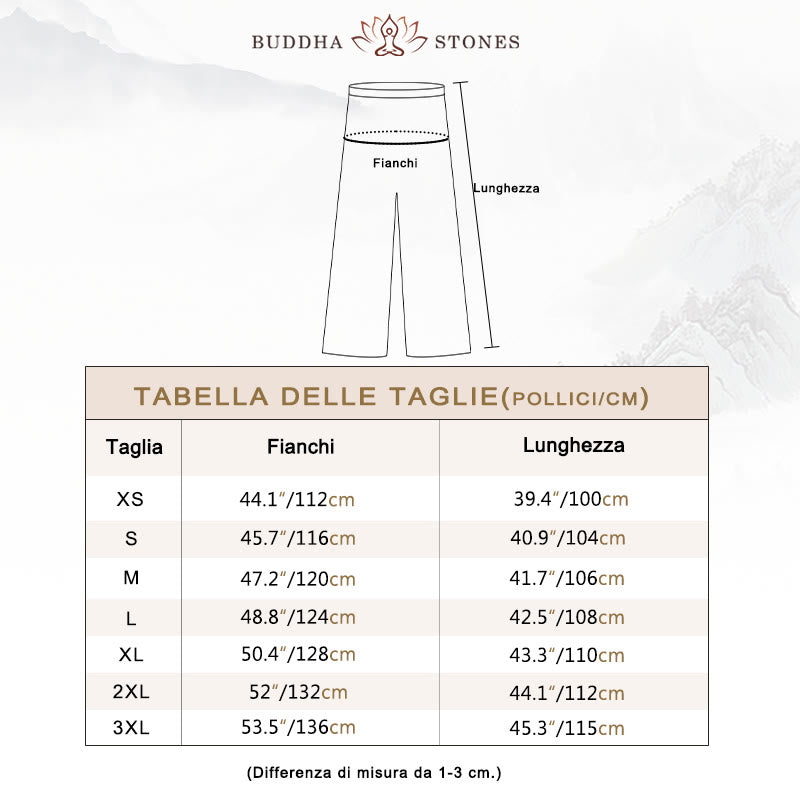 Pantaloni da allenamento in Buddha Stones e lino traspirante con tasche, unisex, estivi, elastici in vita, per Tai Chi e Qigong - image 5