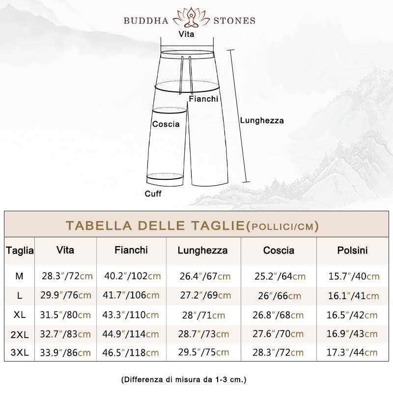 Pantaloni corti con coulisse in lino ramiè tinta unita da uomo Buddha Stones con tasche - image 6