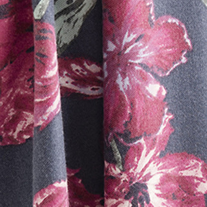 Buddha Stones , elegante, con stampa floreale, autunno inverno, morbido e caldo