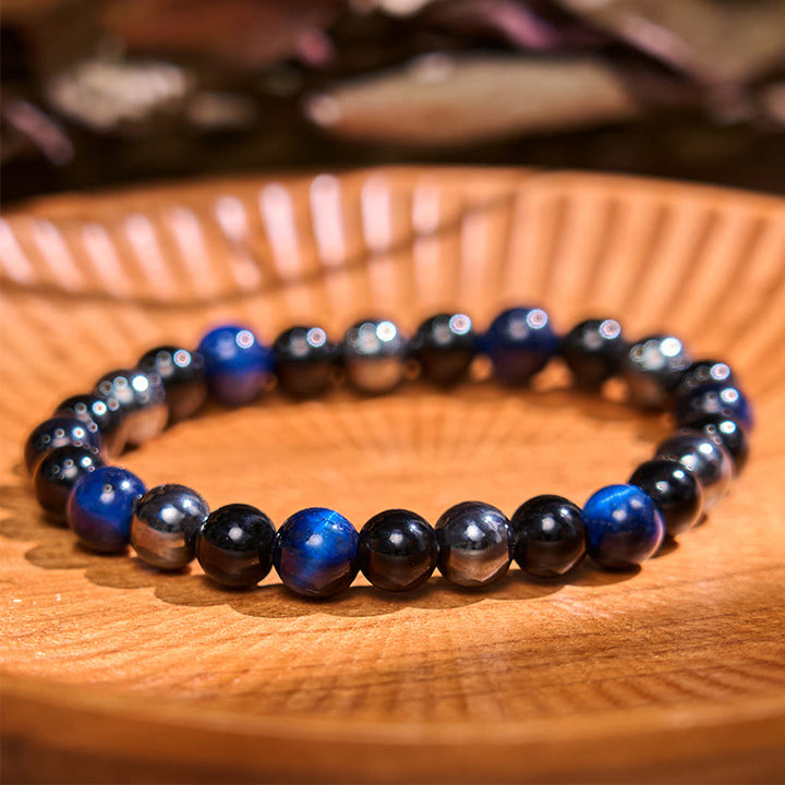 Braccialetto di bilanciamento di messa a terra della serie di colori neutri Buddha Stones Lead Back To Earth