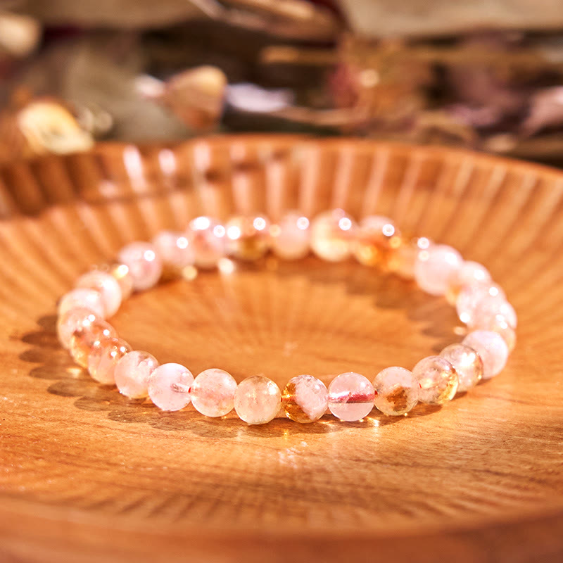 Bracciale Buddha Stones Boost Vitality Warm Color Series Positive Courage