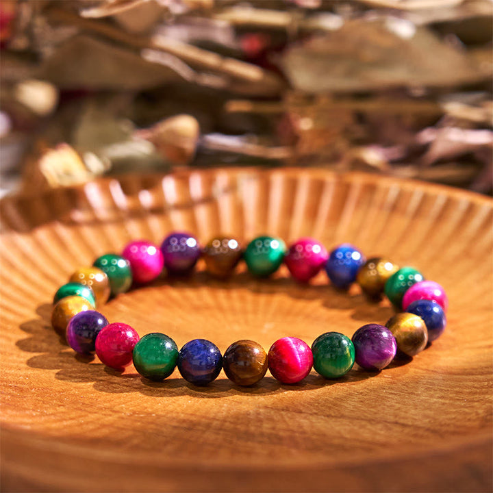 Bracciale Buddha Stones Boost Vitality Warm Color Series Positive Courage