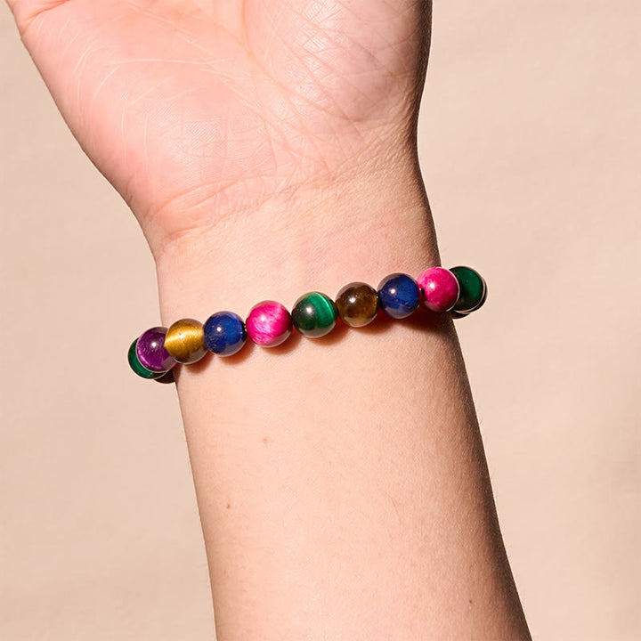 Bracciale Buddha Stones Boost Vitality Warm Color Series Positive Courage