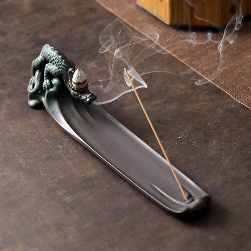 Buddha Stones Moon Rabbit PiXiu Mountain Healing Ceramic Stick Incenso Bruciatore Decorazione