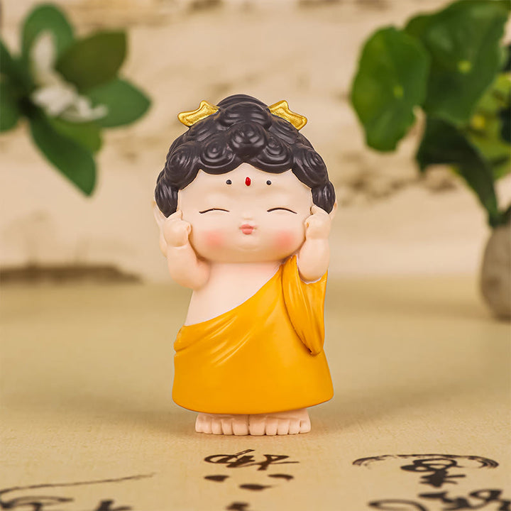 Buddha Stones Meditazione Loto Amitabha Buddha Statua in resina Compassione Decorazione per la casa