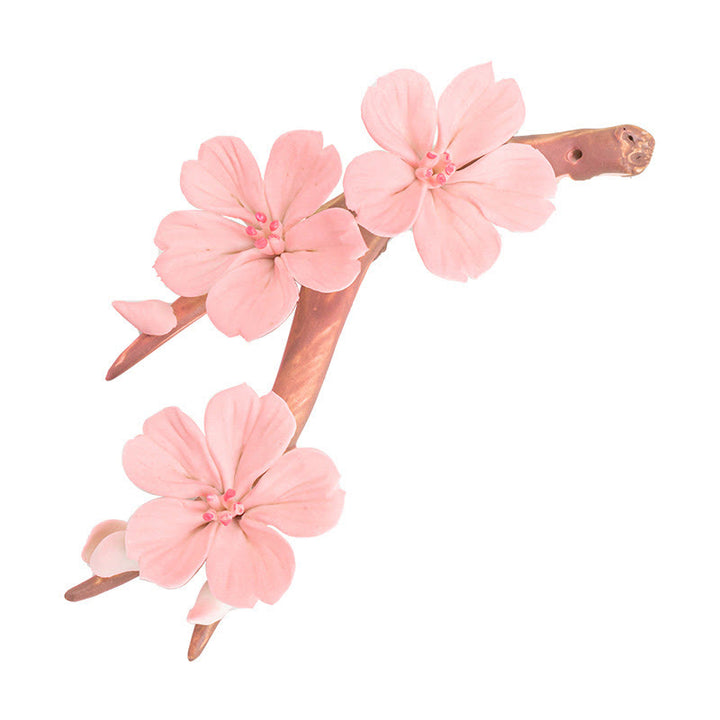 Buddha Stones Rami di fiori di prugna in fiore Bruciatore di incenso curativo in ceramica Decorazione da scrivania