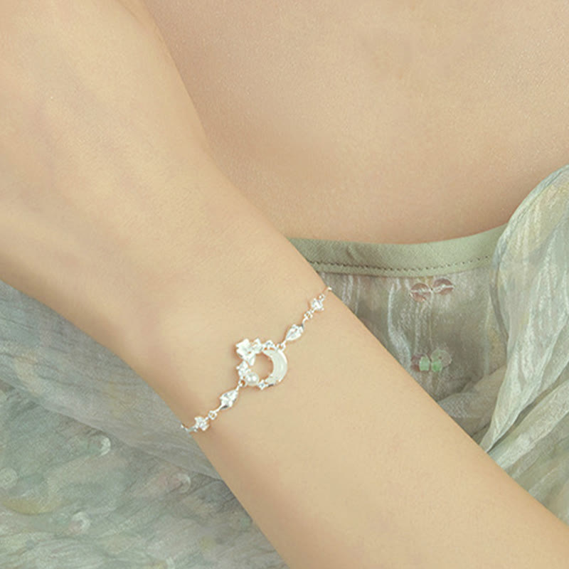 Bracciale Buddha Stones Hetian Jade 925 Sterling Silver Cubic Zirconia Pearl Lotus