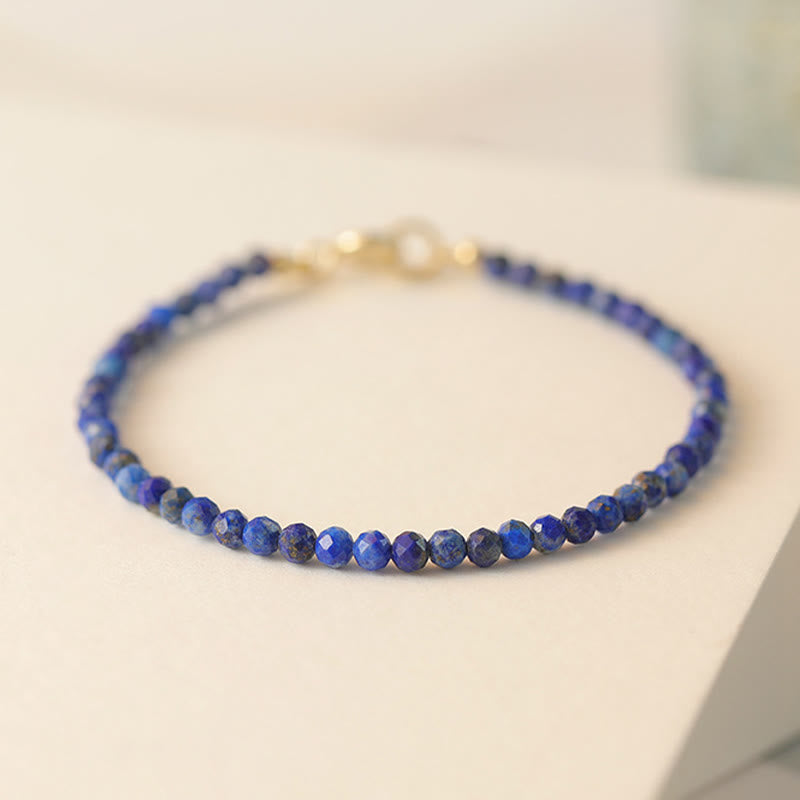 Braccialetto di equilibrio con perline ultrasottili in lazurite Buddha Stones