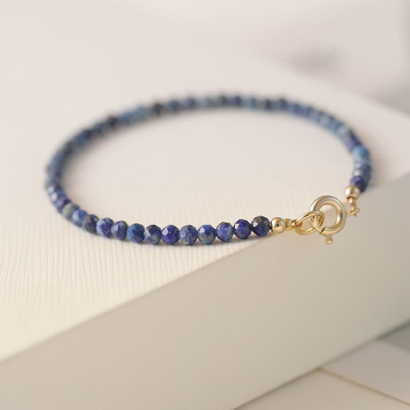 Braccialetto di equilibrio con perline ultrasottili in lazurite Buddha Stones