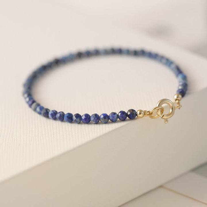 Braccialetto di equilibrio con perline ultrasottili in lazurite Buddha Stones