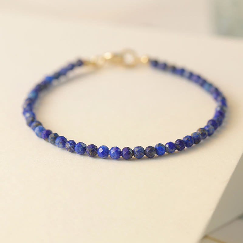 Braccialetto di equilibrio con perline ultrasottili in lazurite Buddha Stones