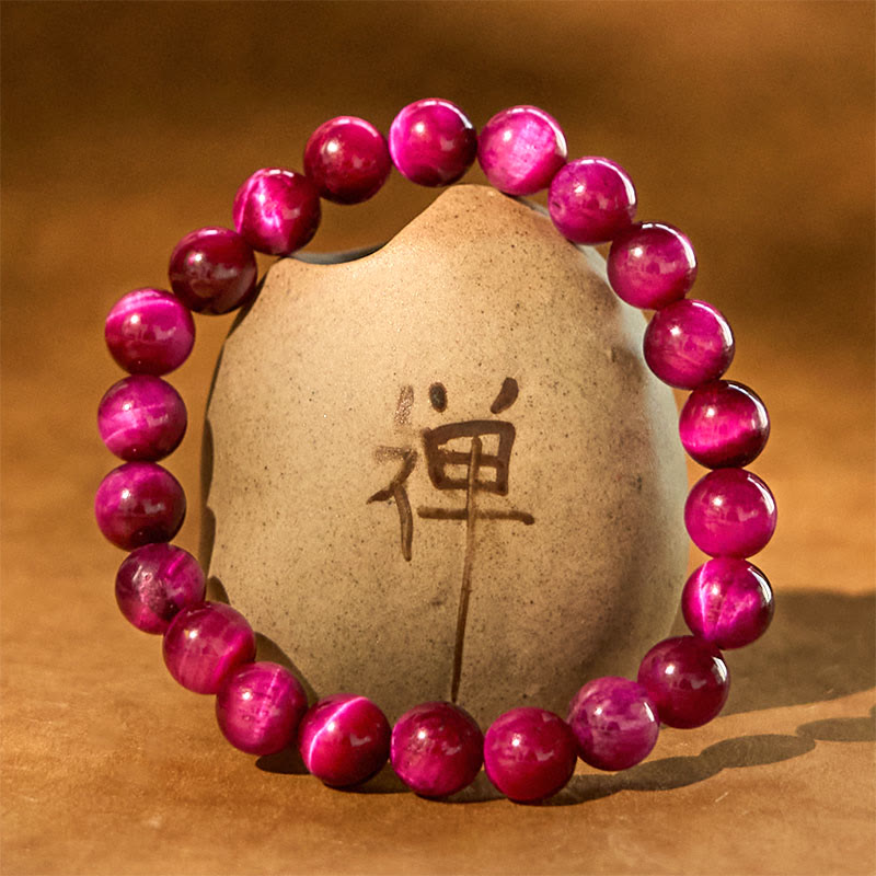 Braccialetto Buddha Stones Red Tiger Eye Calm