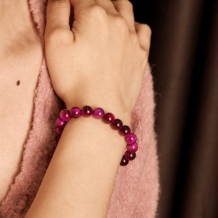 Braccialetto Buddha Stones Red Tiger Eye Calm