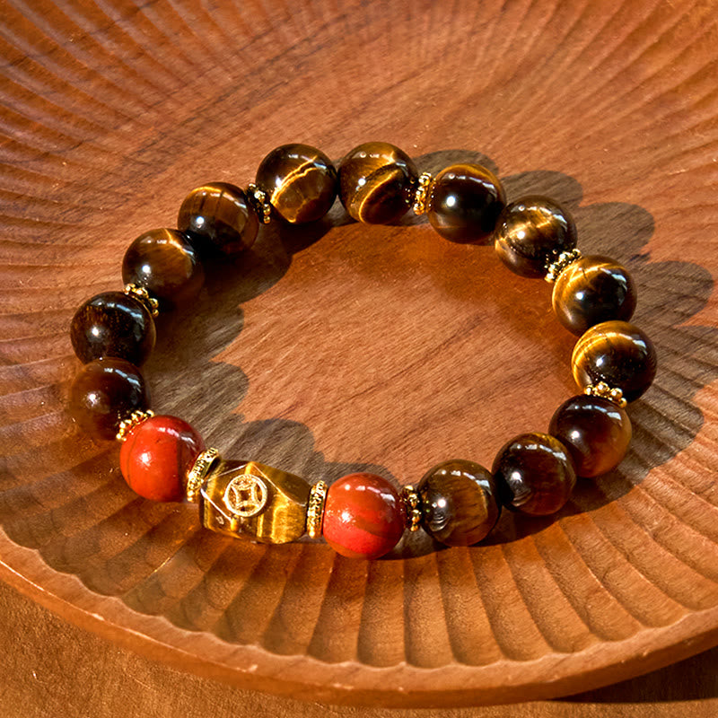 Braccialetto Buddha Stones Tiger Eye Coraggio