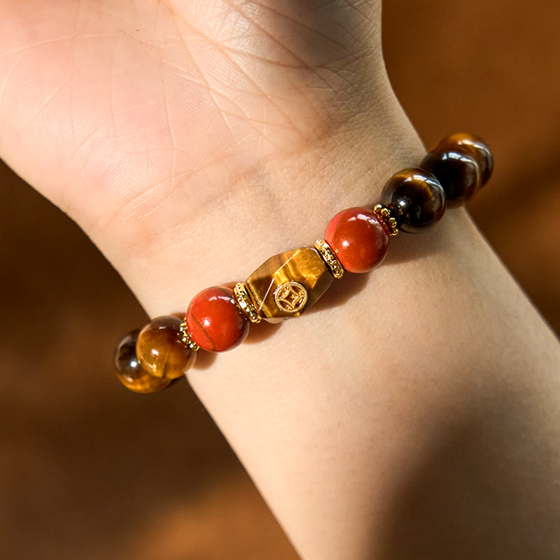 Braccialetto Buddha Stones Tiger Eye Coraggio