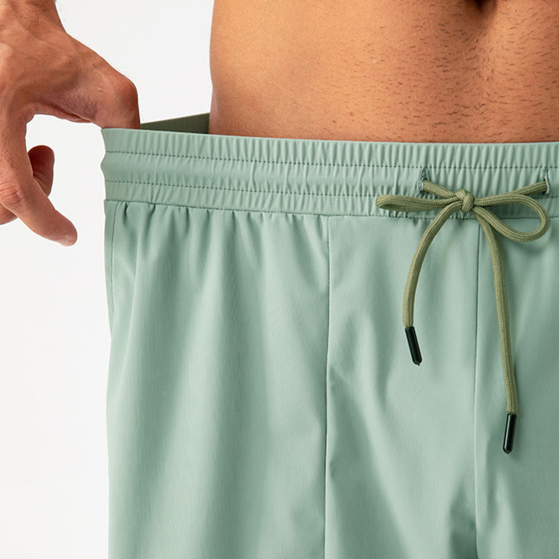 Pantaloncini sportivi casual ad asciugatura rapida da uomo Buddha Stones con tasche