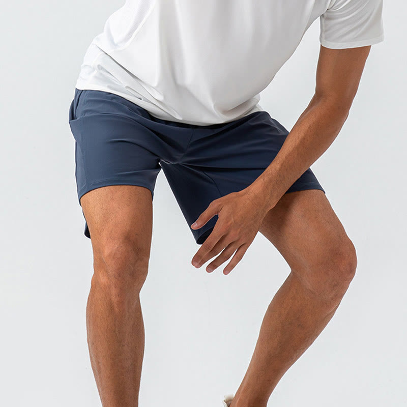 Pantaloncini sportivi da uomo Buddha Stones, casual, traspiranti, larghi, in nylon, ad asciugatura rapida, con tasche