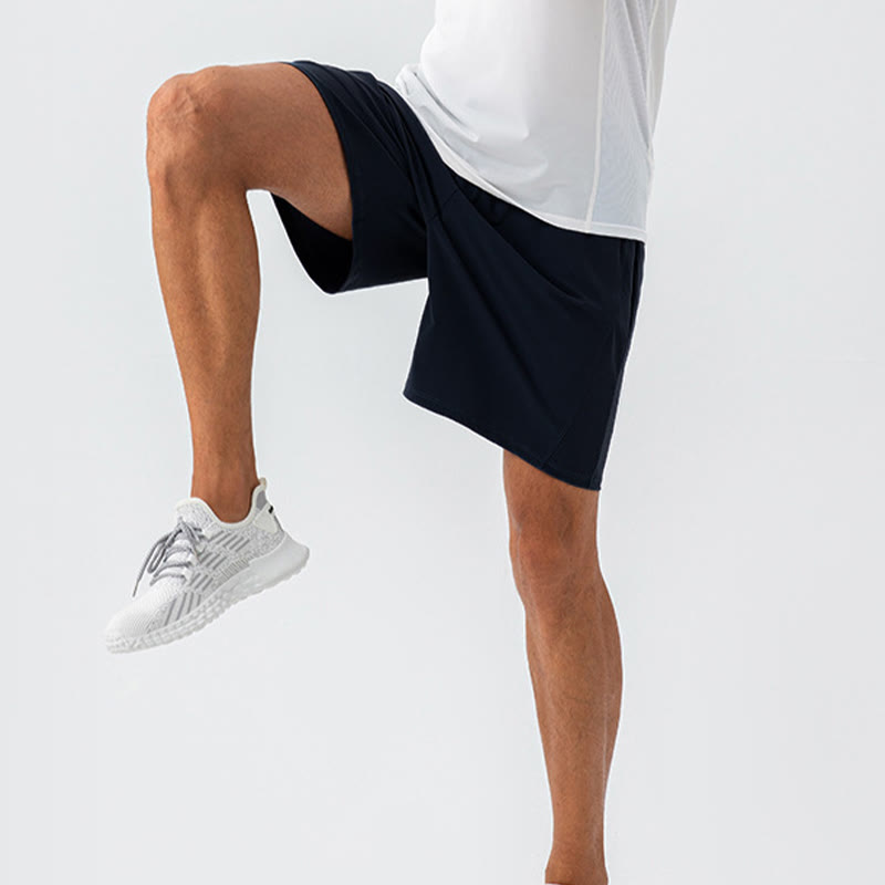 Pantaloncini sportivi da uomo Buddha Stones, casual, traspiranti, larghi, in nylon, ad asciugatura rapida, con tasche