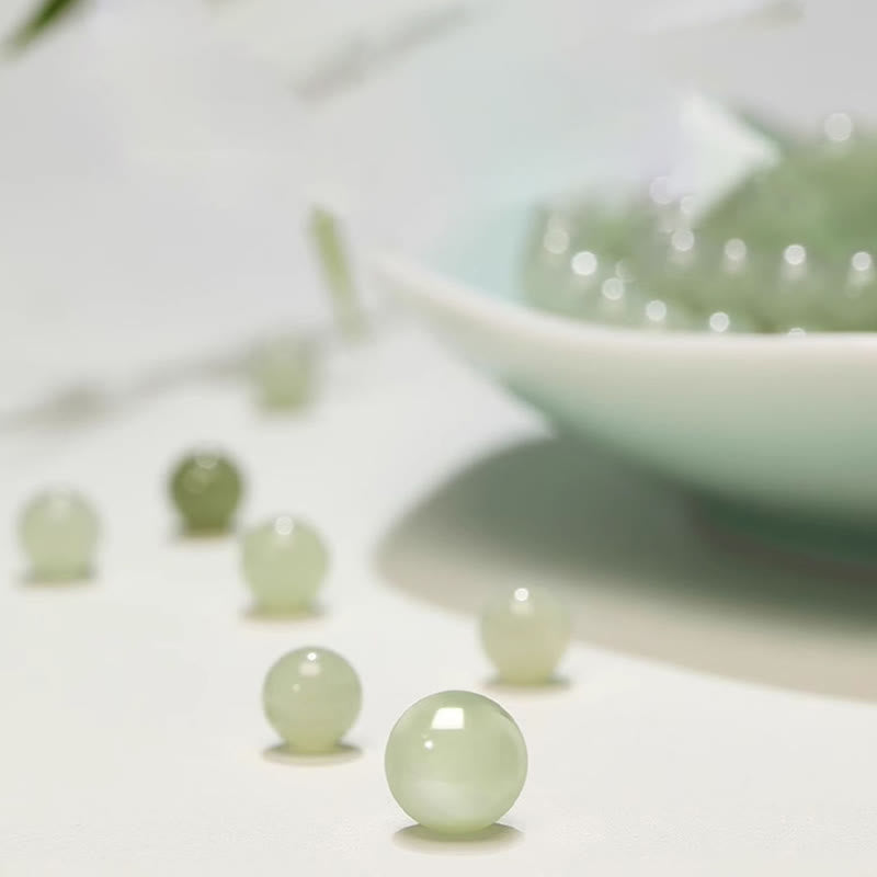 Braccialetto portafortuna con moneta di rame e coniglio in giada naturale di Hetian, agata e pietre Buddha Stones