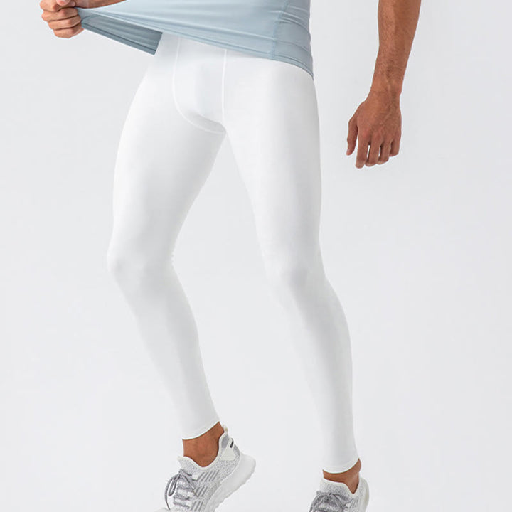 Buddha Stones Pantaloni sportivi da uomo elastici traspiranti a vita alta semplici