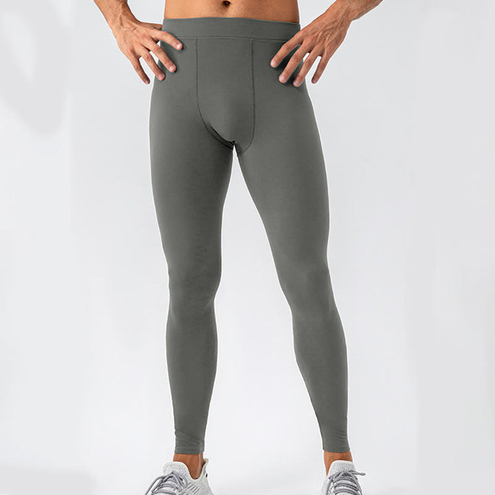 Buddha Stones Pantaloni sportivi da uomo elastici traspiranti a vita alta semplici